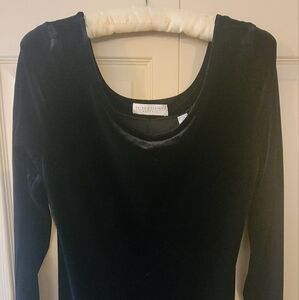 stretch velvet maxi dress